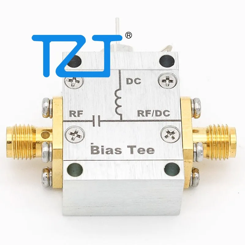 tzt-001-42-ghz-50ohms-cc-polarizado-tee-rf-retroalimentacion-bloque-cc-de-alta-corriente-con-conector-sma-hembra-a-hembra-hembra-a-macho