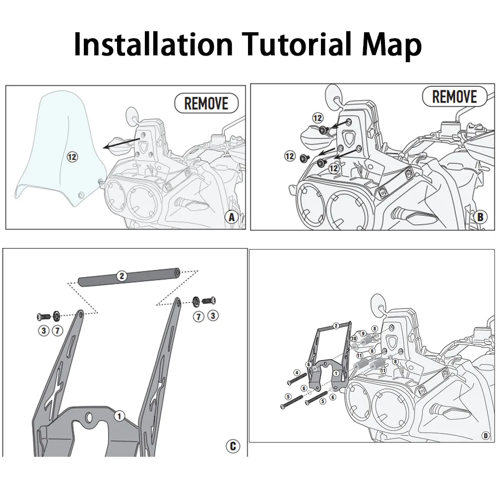 Motorcycle GPS Smart Phone Navigation Mount Mounting Bracket Adapter Holder Brand For Ducati Desert X DesertX 937 2022 2023