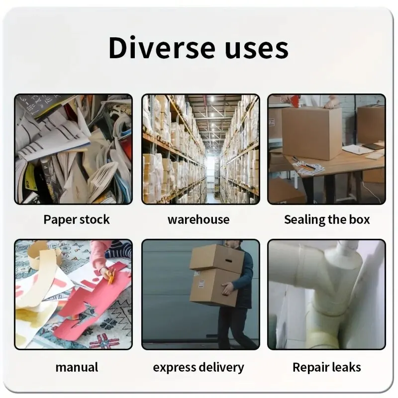 Viscosity Clear Adhesive Tape Box Carton Sealing Packing Tape DIY Mounting Fixing Tape Clear Adhesive Tape image 2