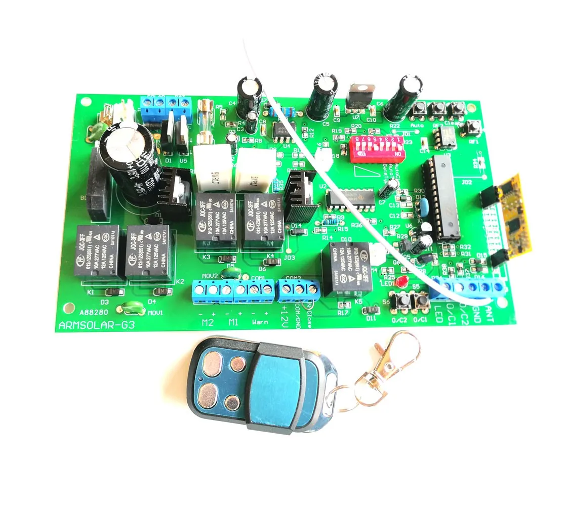 150Kg 12V Dc Pcb Board Voor Avidsen Automatische Dubbele Armen Swing Gate Opener Besturingskaart Paneel, motor (Afstandsbediening Optioneel)