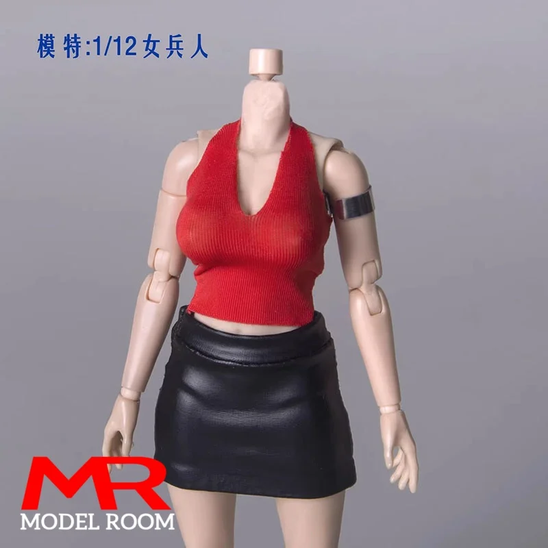 Camiseta sin mangas para mujer, chaleco, ropa, modelo apto para 6 pulgadas, figura loca de Romankey, soldado, cuerpo de figura de acción, muñecas, escala 1/12