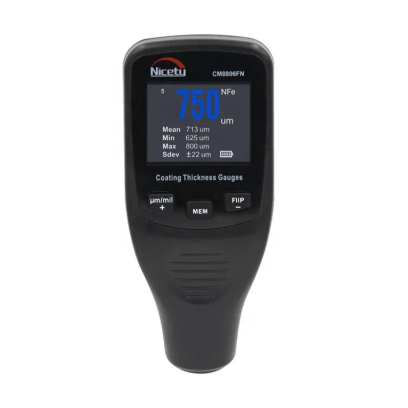 Digital Coating Thickness Gauge Meter TFT Car Body Auto Paint Coating Tester 50mil 1250um Fe NFe Measuring Tool Mil/um Backlight