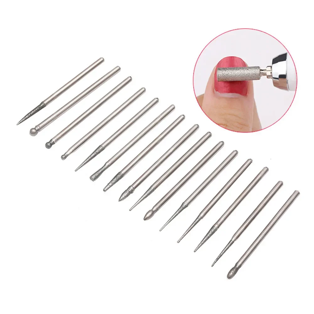 30pcs Manicure Machine Granding Bits fresa smeriglio Scrub Head Files buffer per Nails Art Drill Polish remover NAD039