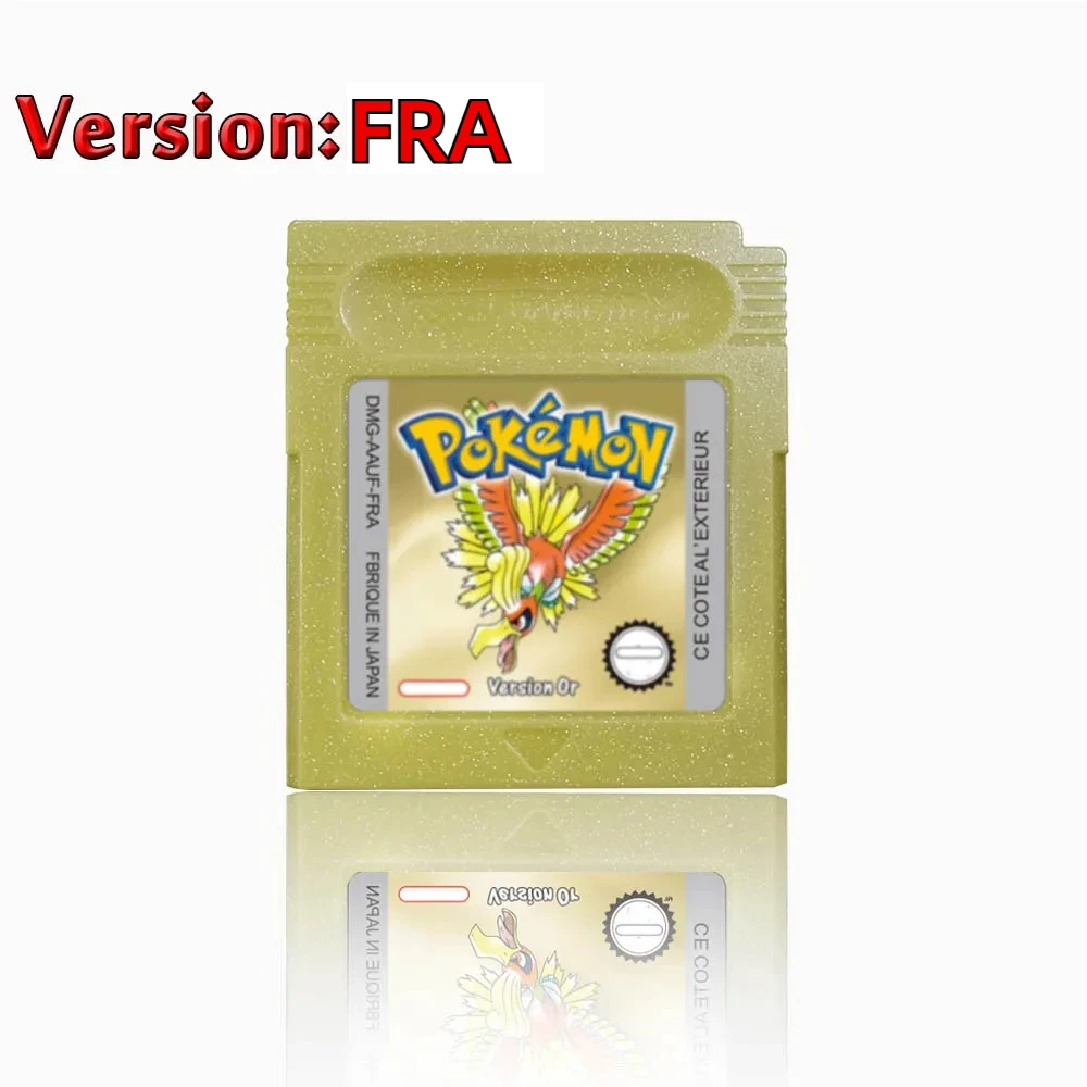 Pokemon 16 Bit Video Game Console Cartridge GBC Game Card Pokemon Series Blue Crystal Gold Green Red Silver Yellow USA Version image 3