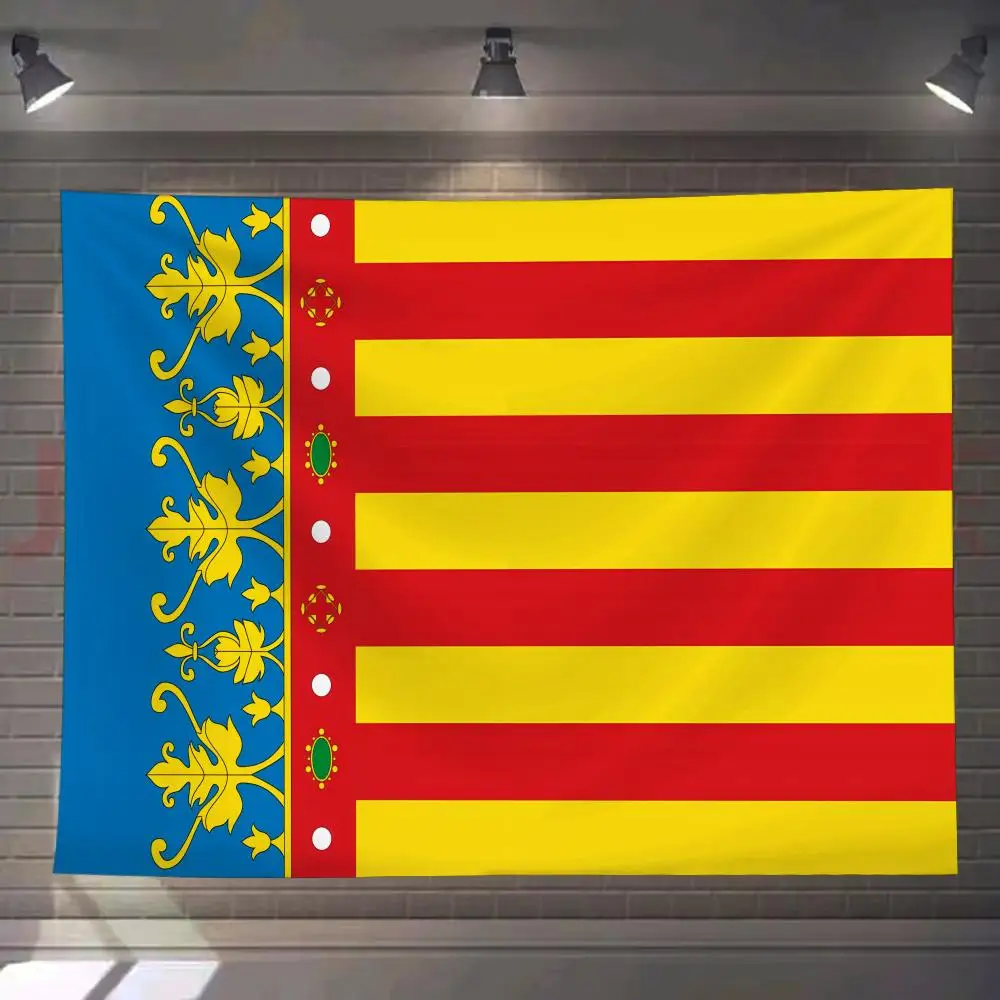 

Valencian Community Spain Tapestry Custom Living Bedroom Party Dormitory Interior Wall Bohemian Decoration Attached Clip