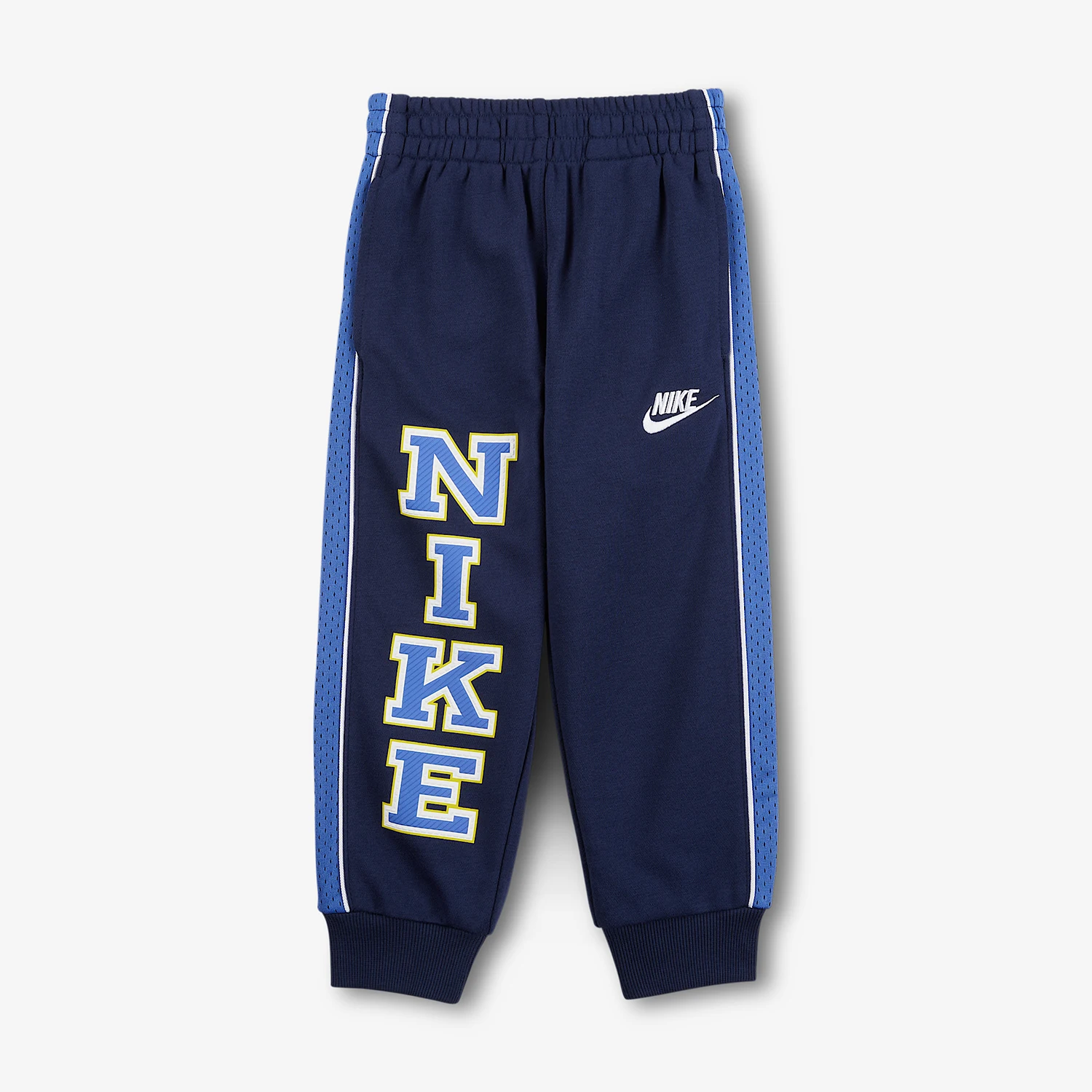 

Оригинальные детские спортивные брюки Nike для повседневной носки с нашивками на штанинах IO2697-410