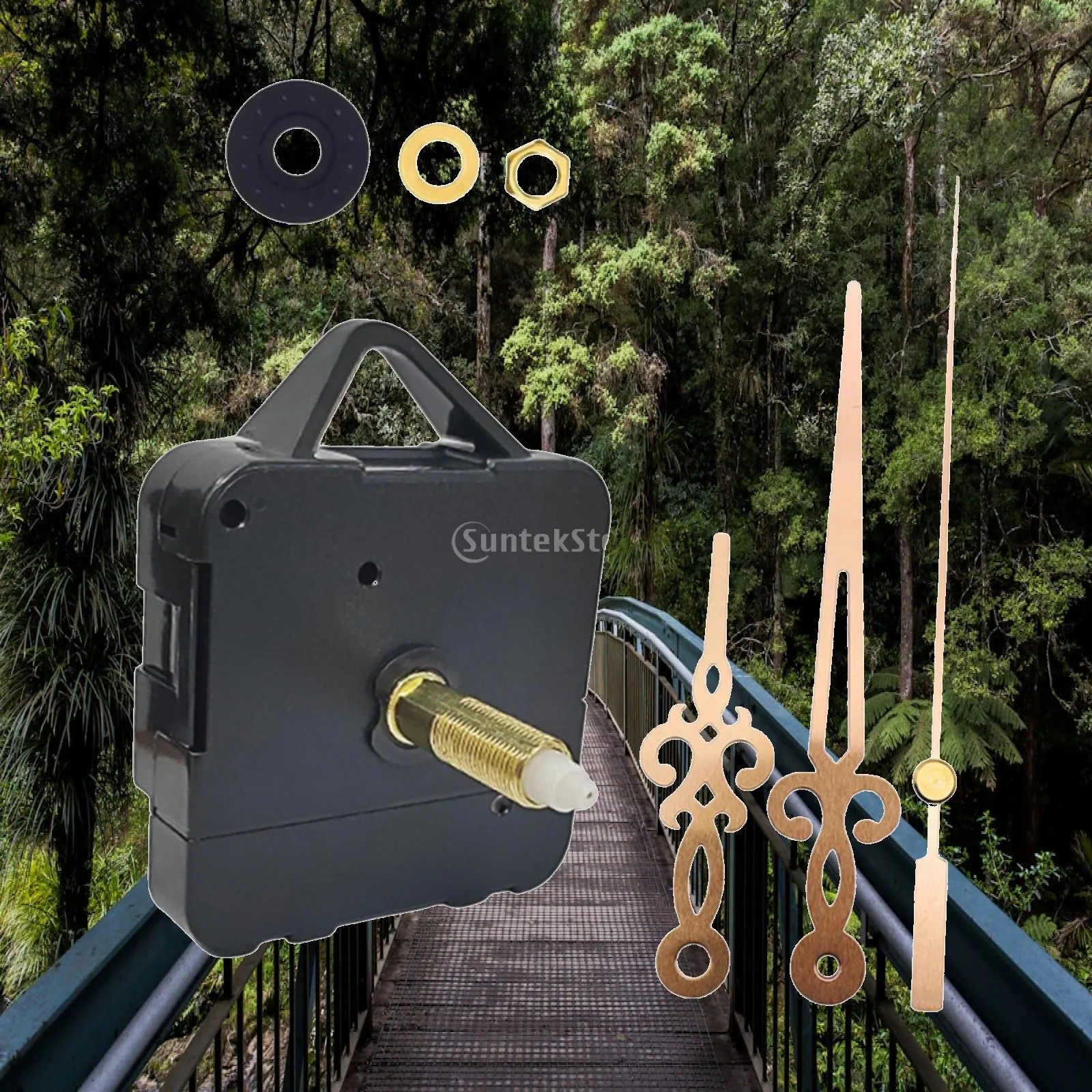 DIY Clock Movement Mechanism with Hour Minute Second Hands for Clock Making Replacement Parts Easy Install Wear Resistant for