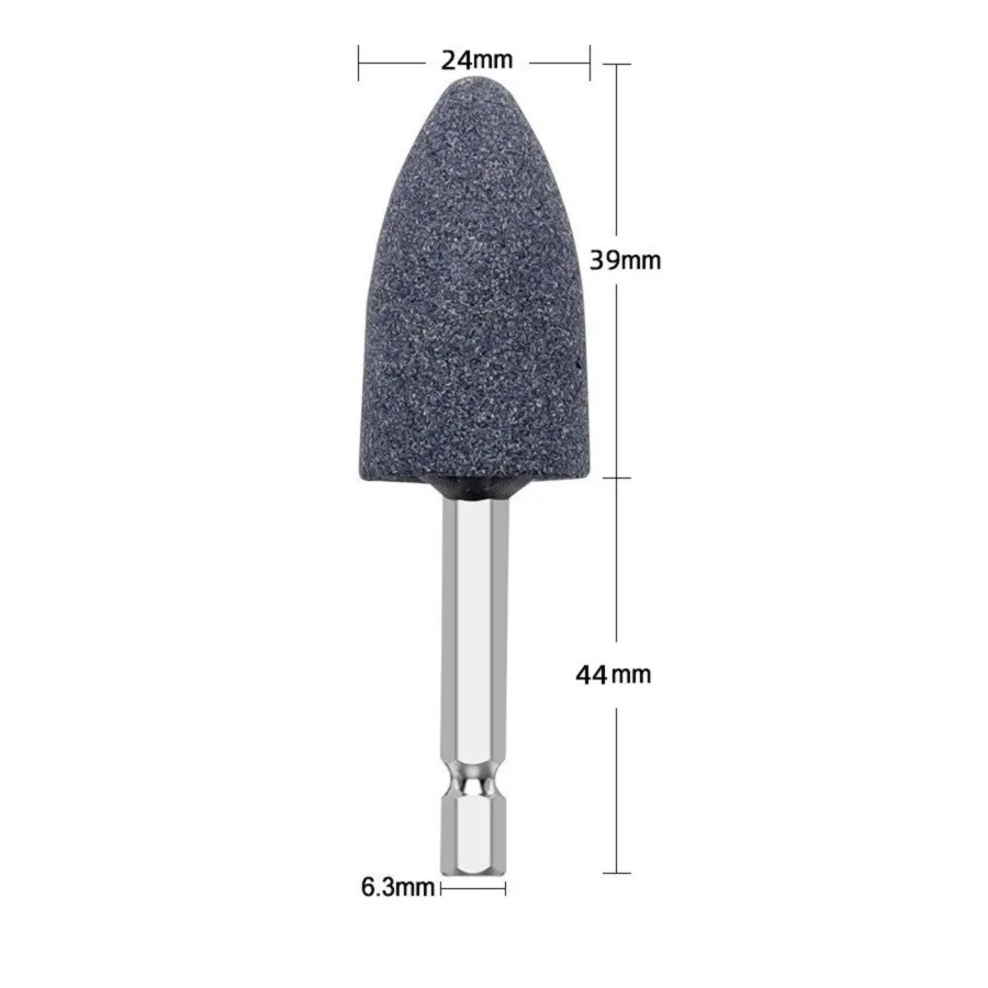 For Stone Polishing Grinding Wheel Hex Shank Corundum Sharpening Head Grinding Drill Tool Machine Metal Grinder Rotating Cone