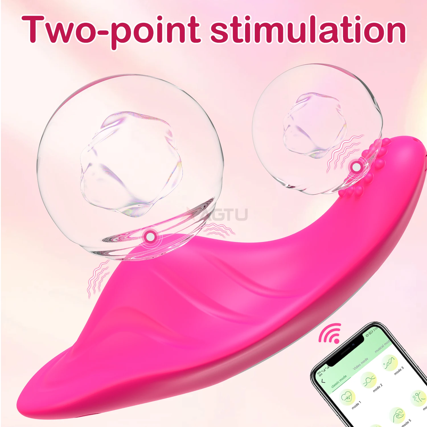 يمكن ارتداؤها بلوتوث APP هزاز للنساء لاسلكي للتحكم عن بعد تهتز البيض البظر محفز الإناث الجنس لعب للأزواج