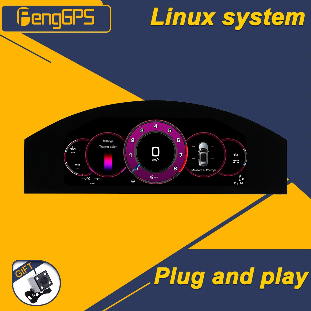 

For Volkswagen Phaeton 2004-2015 Car LCD Dashboard Digital Cluster Virtual Cockpit Instrument Speedometer Multifunctional