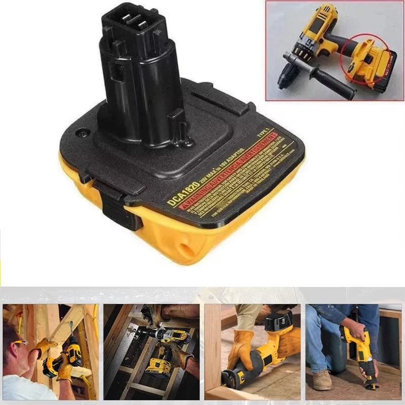 

Новинка для инструментов Dewalt 18 В, конвертер для литиевой батареи Dewalt 20 В, адаптер DCA1820, работающий для Dewalt Max Dcb200 Dcb201 Dcb203