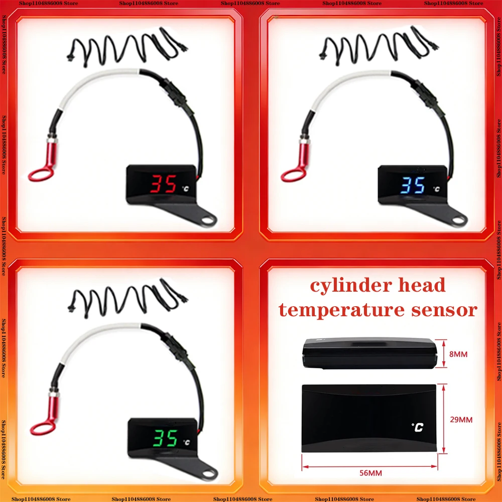 

Motorcycle cylinder head temperature sensor universal motorcycle temperature measuring instrument modificat thermometer