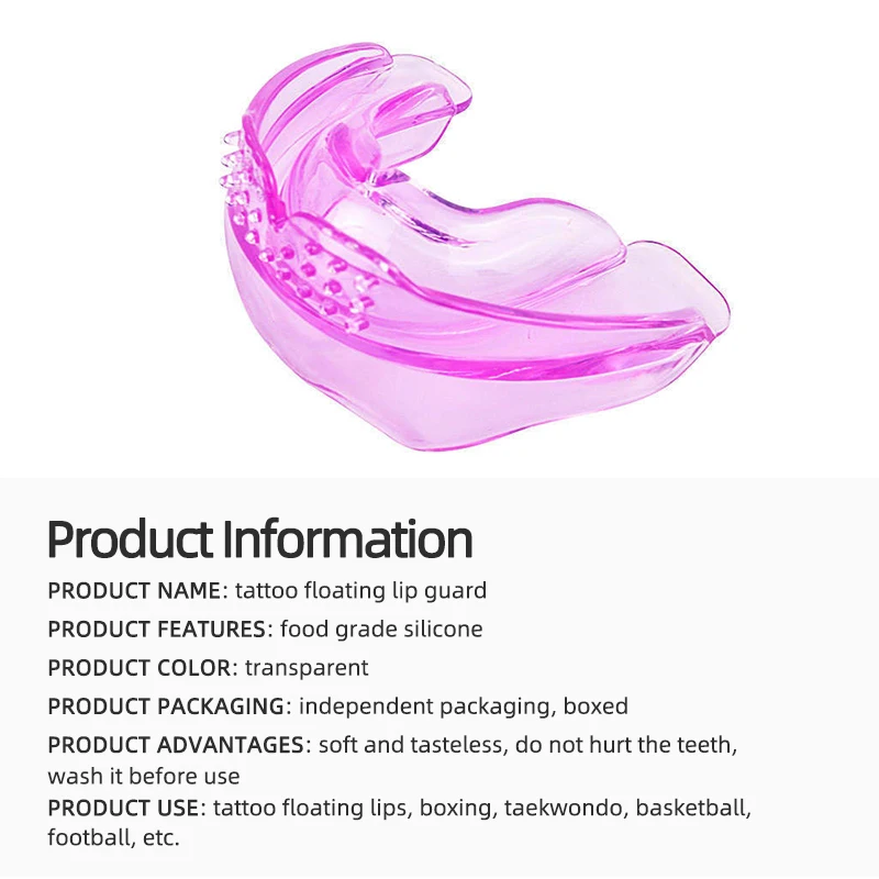 1pc Dental Braces Transparent Teeth Protector Mouth Trays Bruxism For Permanent Makeup Lips Tattoo Tools Supply Protection