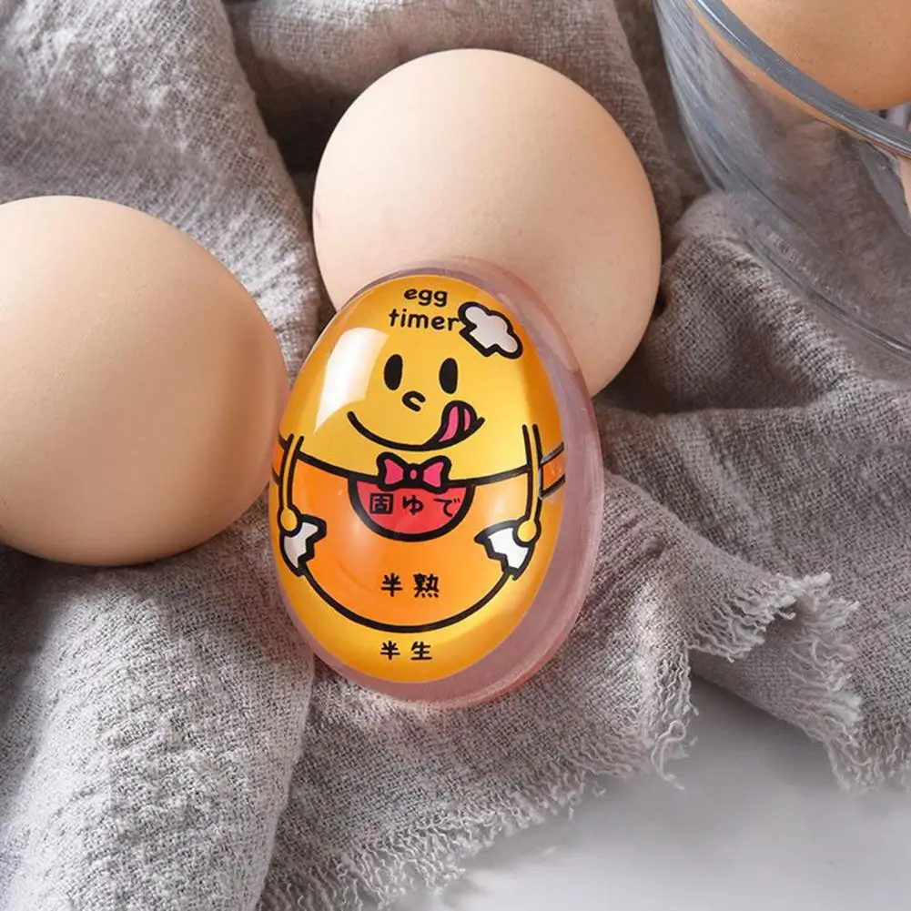 Egg Timer Soft Food Grade Silicone Boiled Egg Color Changing Indicator Color Changing Egg Timer Egg Thermometer Kitcken Timer