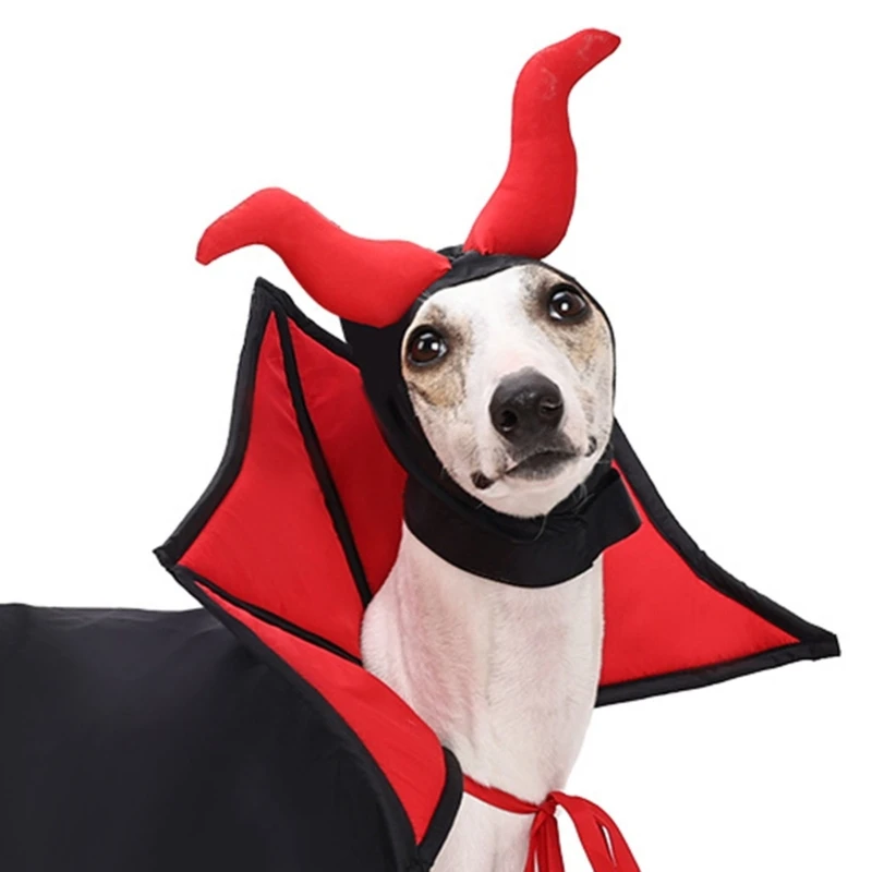 Cats Costume Halloween Costume Dog Theme Party Vampires Outfit Roleplaying Clothes for Cats Dog Photo Outfit Party Accessories