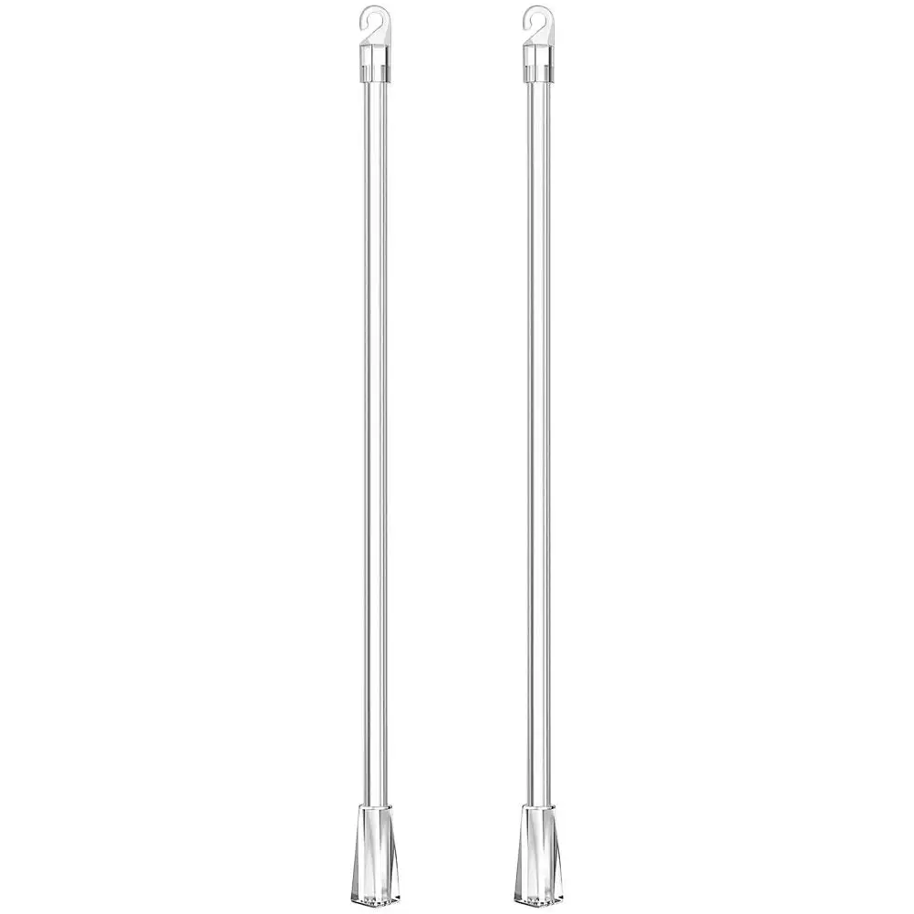 2 Pcs Curtain Pull Wand Handle Blinds Stick Replacement Aluminum Drapery Rods Suitable Most Curtains Easy Installation
