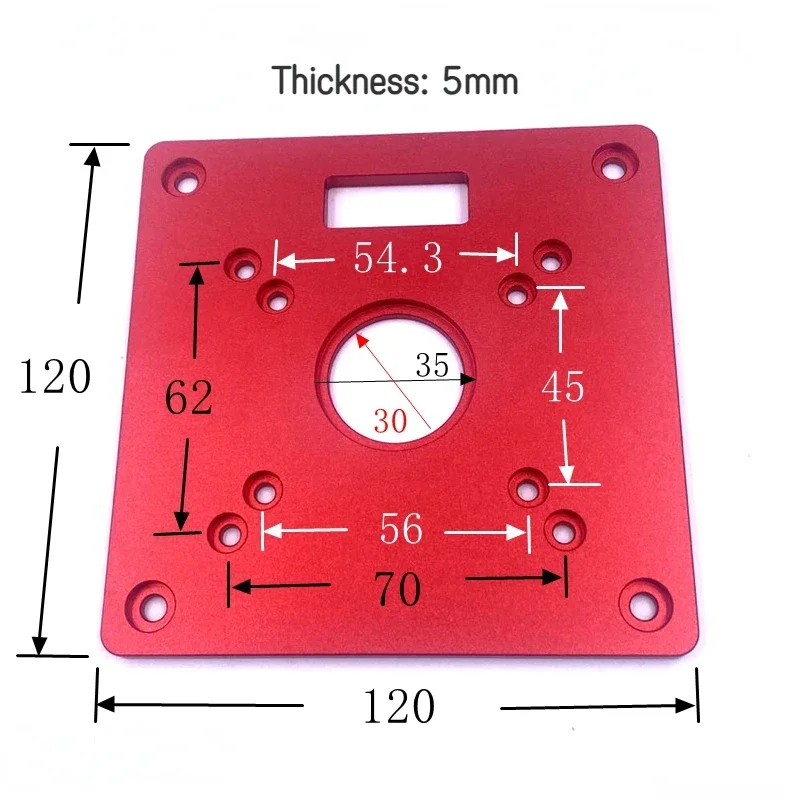 Router Table Insert Plate+Guide Bushings for Woodworking Trimming Machine Router Table Insert Plate Suitable for MAKITA RT0700C