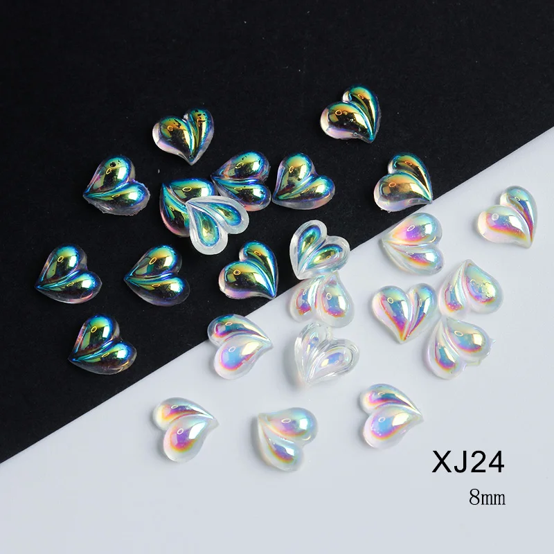2022 New Acrylic Aurora Collection 30 Style Flat Back Nail Art Rhinestones 30/100Pcs Apply To DIY Manicure Decoration Accessorie