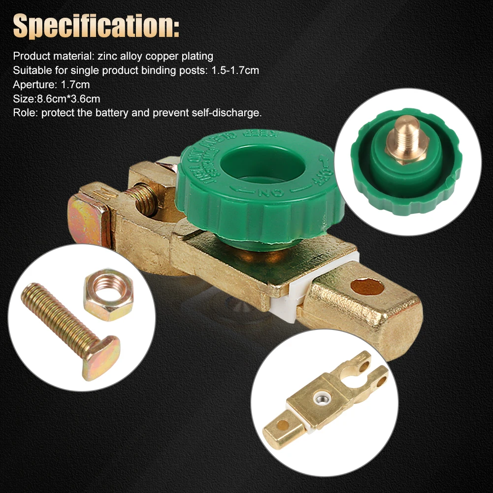 Car Battery Switch Battery Cut-off Switch Protector Battery leak-proof Terminal Car Battery Power-off Switch