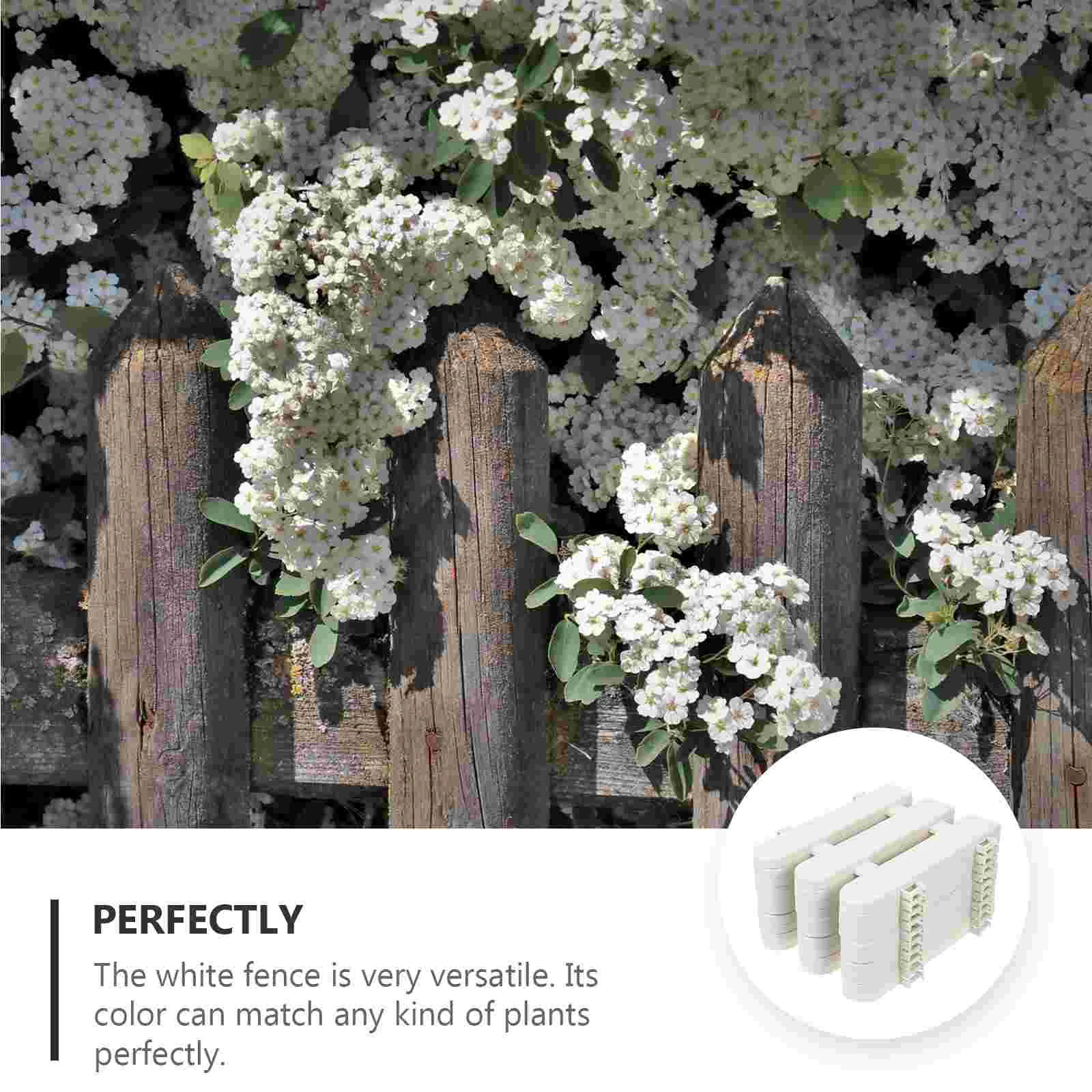 10 Pcs The Fence Plastic Lawn Edging Border Landscape Fences for Outdoor Garden Barbed Wire about 500 Meters Flower