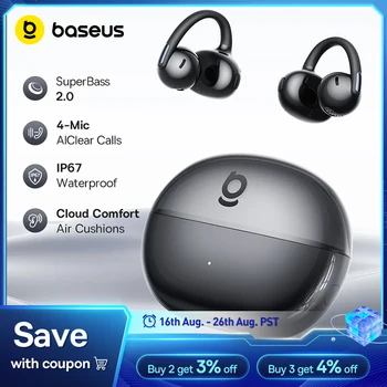 אוזניות קליפ אלחוטיות Baseus Bowie MC2 Air TWS