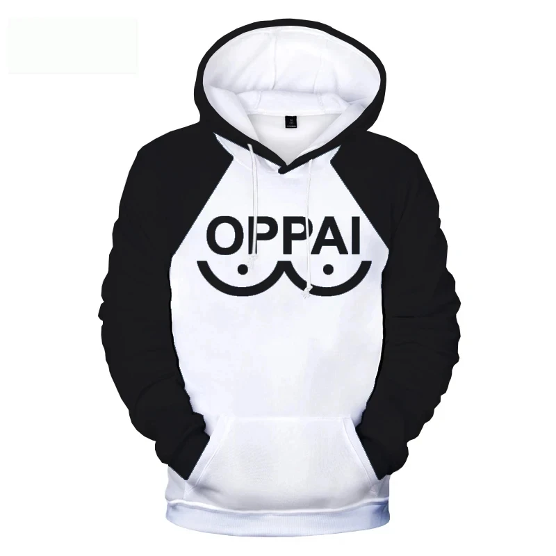 Japanese Anime One Punch Man Saitama Oppai Cosplay Costume Autumn Harajuku 3D Adult Printed Funny Hoodie Men Casual Sweatshirt