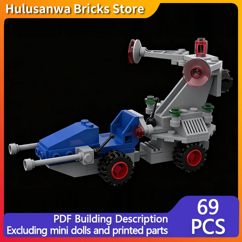 

Space Satellite Patrol Car Model MOC Building Bricks War Equipment Modular Technology Gifts Holiday Assemble Children Toys Suit