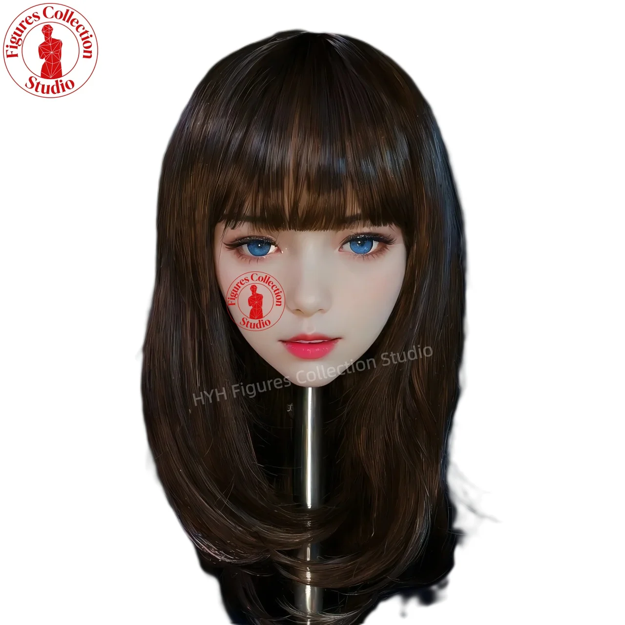 

Studio Makeup Head HYH-THB-KX-0016 Life-Size, M16 Interface, Artistic for Hairstyle, Jewelry, Photography