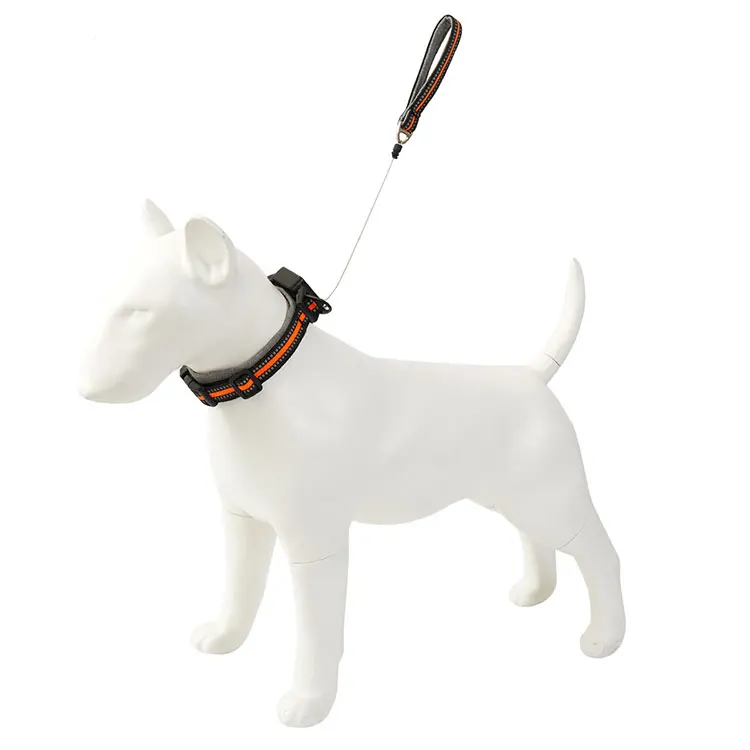 

Pet Out One Piece Dog Collar Self Retractable Leash Collar