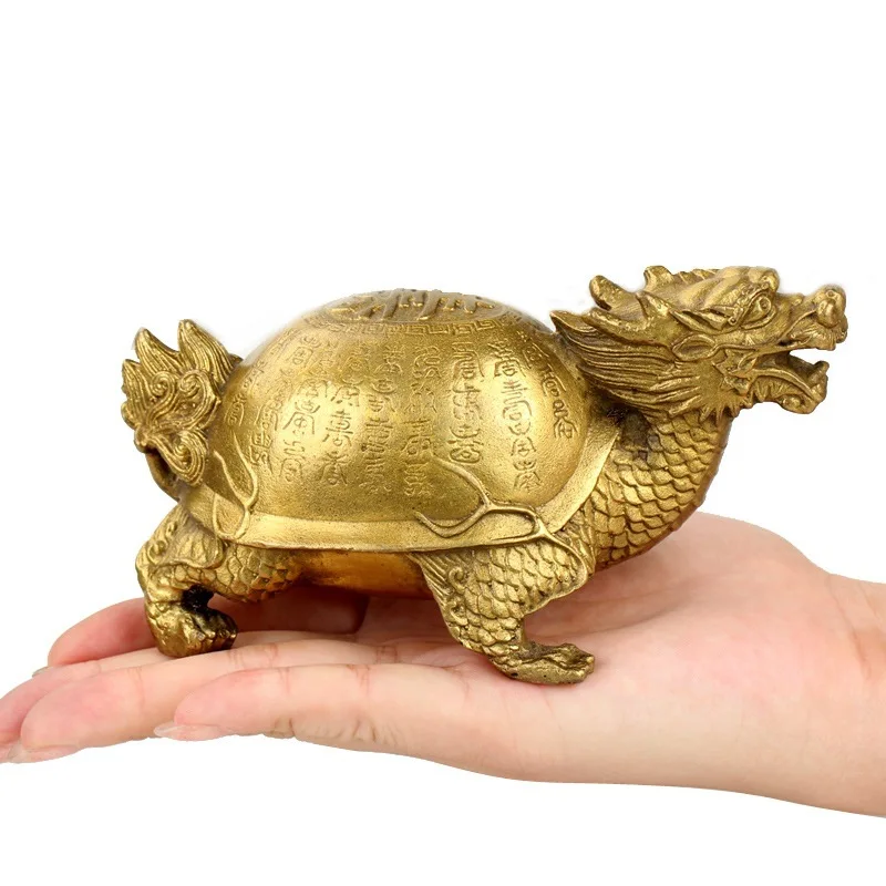 

Wholesale Copperware Copper Dragon Turtle Longevity Turtle Ornament Decoration Accessories Home Decor