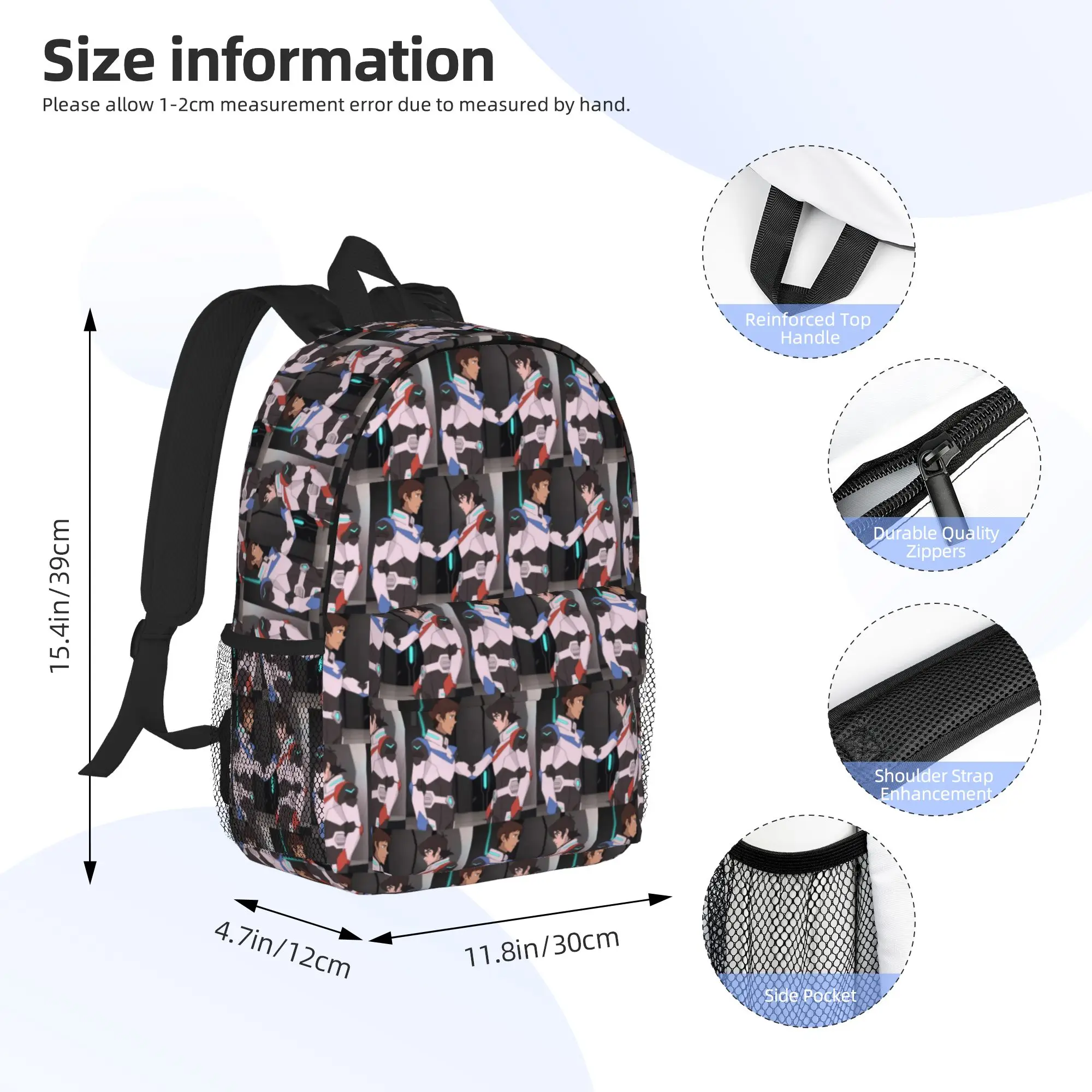 Voltron Legendary Defender Keith Lance Anime Backpack Hot Sale Daypack Boys Girls BookBag Shoulder Bags for Men Women School Bag