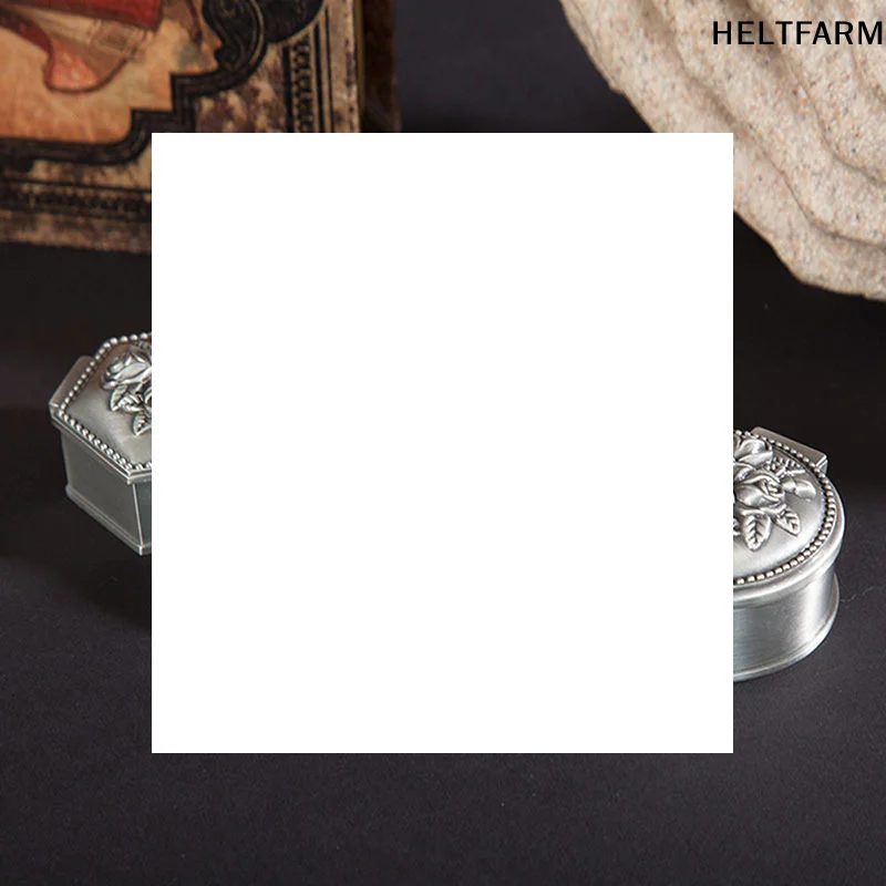 

Маленький размер, металлическая шкатулка для драгоценностей в стиле ретро, винтажный цветок, резной домашний декор, чехол для безделушек, кольцо, браслет, кулон, органайзер для хранения бусин