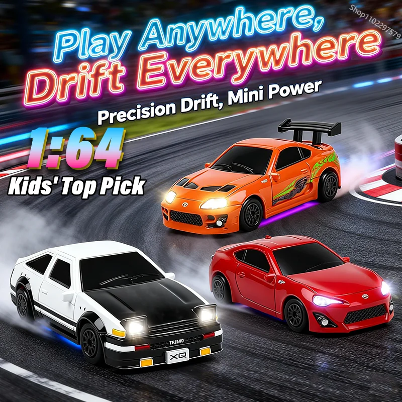

Новые радиоуправляемые автомобили Turbo Racing 1:64 Mini RC Drift Cars с гироскопическим пультом дистанционного управления 2,4 ГГц. Любимая игрушка детей для гонок в помещении. Высокоскоростная настольная модель.