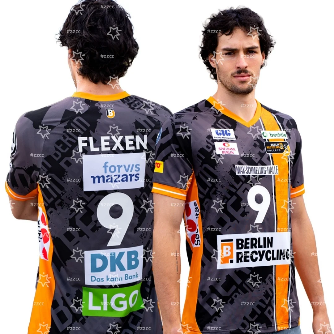 

Волейбольная футболка BR Volleys Original Trikot Away 25-26, быстросохнущая, для мужчин, женщин и детей, для весенних видов спорта