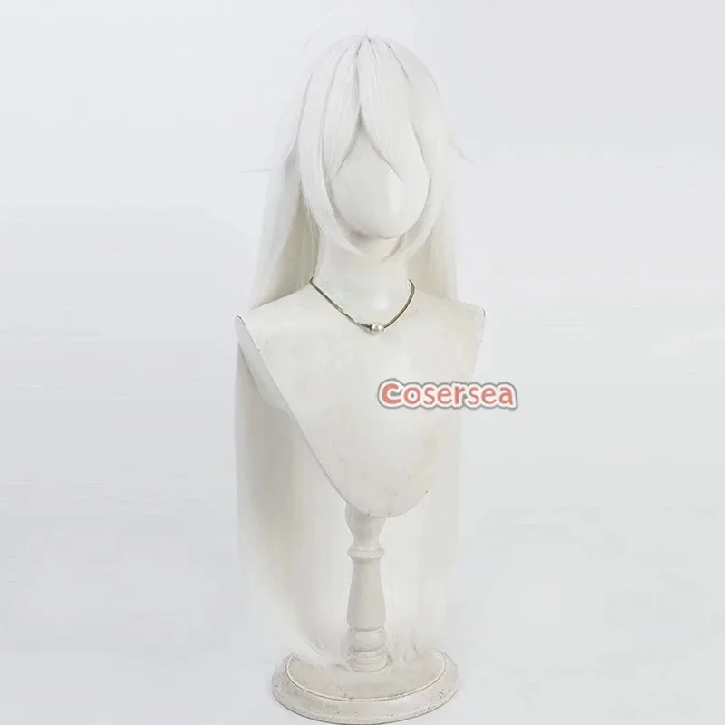 Cosersea 3-7 تأثيري الباروكات العقاب: رمادي الغراب رقم 21 3-7 هالوين 80 سنتيمتر طويل مستقيم شعر مستعار أبيض الشعر الاصطناعية مقاومة للحرارة #4