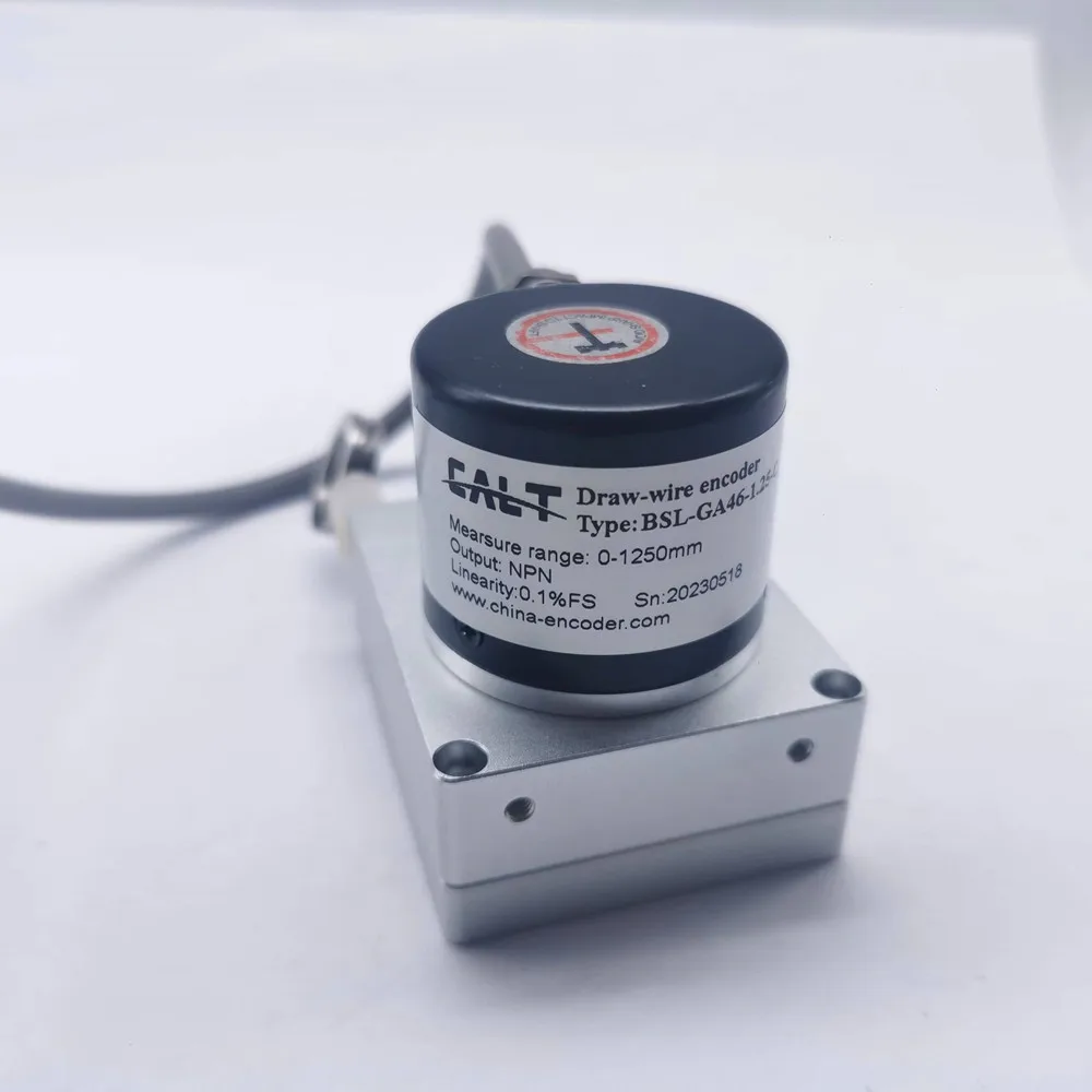 0~1250mm range BSL-GA46-1250 draw wire encoder used in Forklifts, construction machinery, construction vehicles