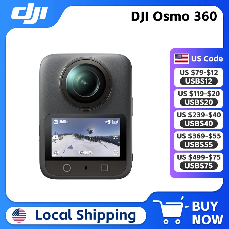 DJI Osmo 360 8K Action Camera Standard Combo $280 + Free S&H