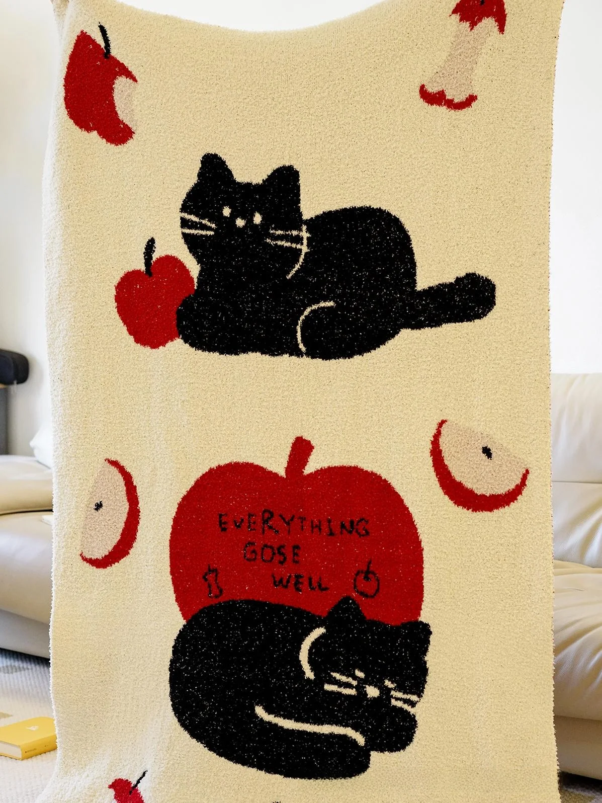MhappyManner Original   f-Fce Thi Casual Blanket Nap Air Conditioning Blanket Polyester Fiber Animal Pattern