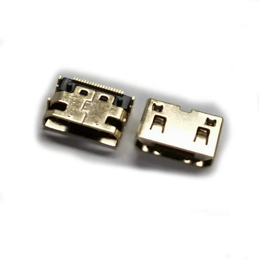 20PCS/Lot SMT MINI HDMI Female Jack/Socket Connector 19P 19Pin Gold-Plated For PC/Notebook