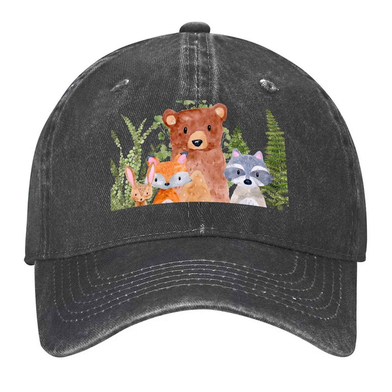 

Woodland and Fern mix Baseball Cap New In The Hat custom caps dad hat Luxury Hat Caps Women Men's