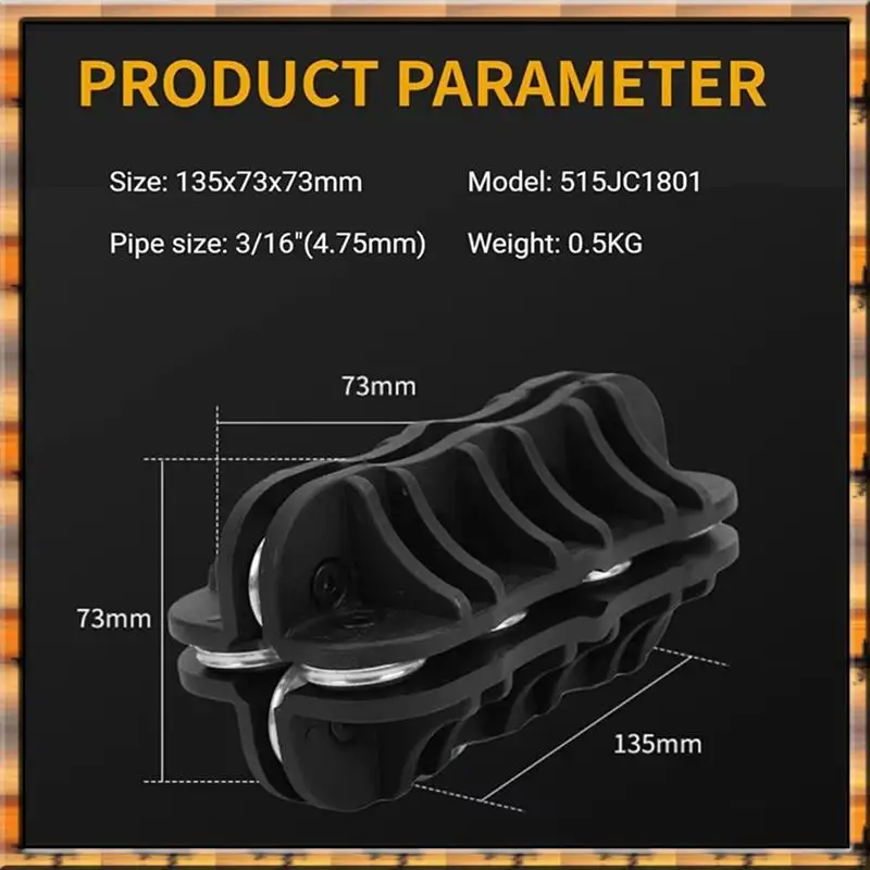 سبتمبر N12R العالمي الأسود لأنابيب عازمة يده أنابيب استقامة أداة يده الأنابيب مستقيم أنبوب استقامة أداة C