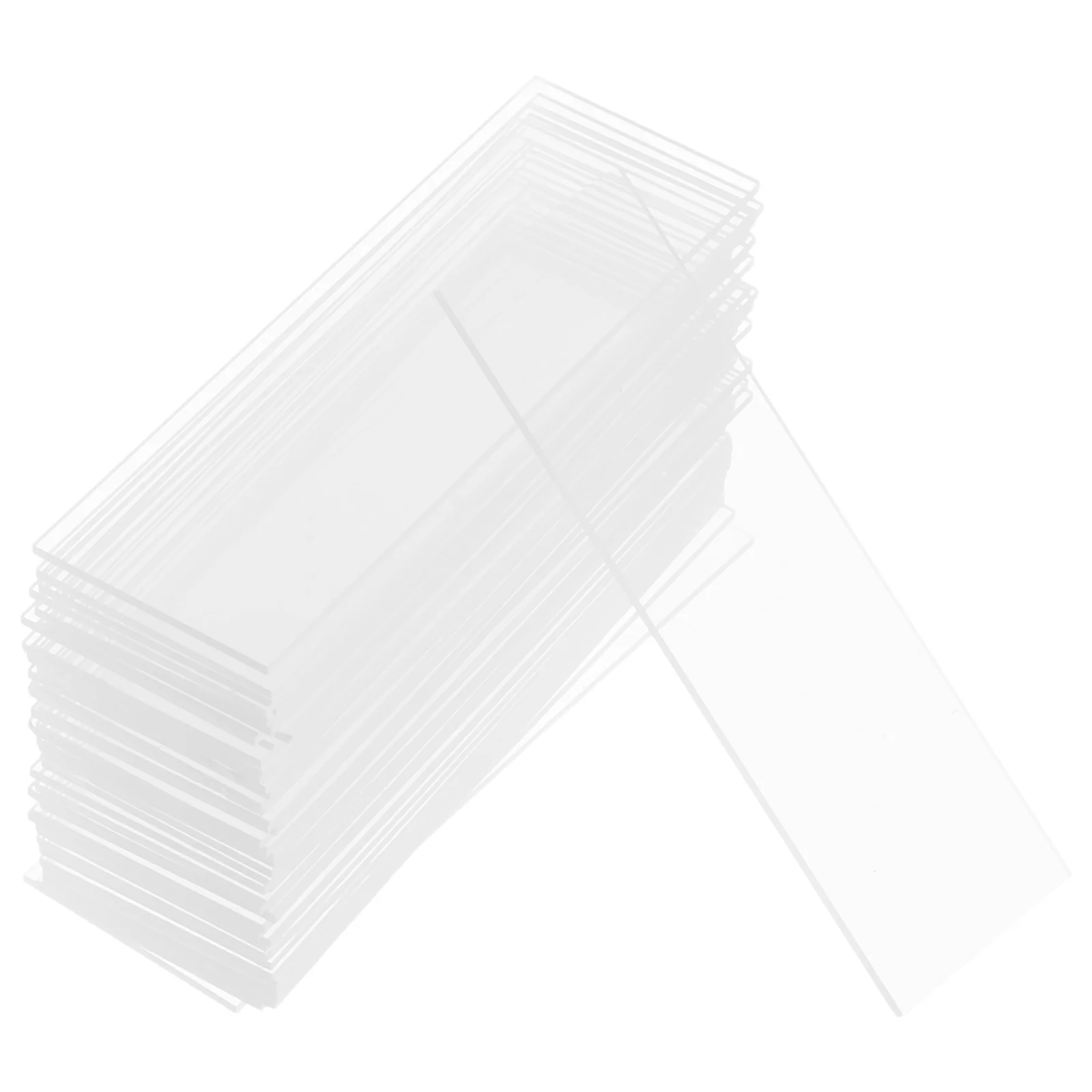 

100Pcs Microscope Slides Precleaned Clear Glass Slides Smooth Surface Heat Resistant for Laboratory Biology Research