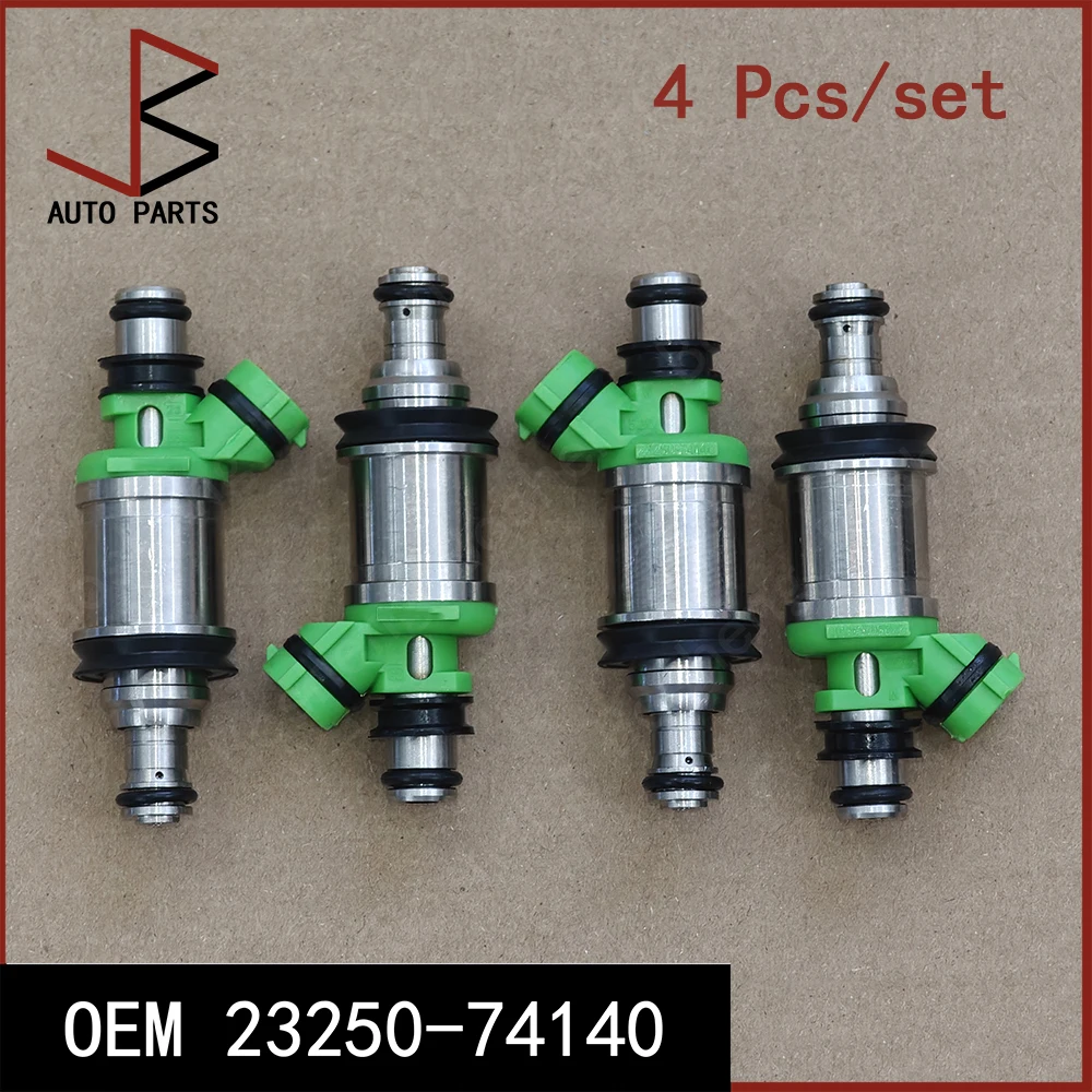 4 Pcs/set Fuel Injector for Toyota Motors 2.0L 3S-FE 2.2L 5S-FE OEM 23250-74140 2325074140 23250 74140 195500 5660 1955005660