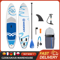 Inflatable Stand Up Paddle Board Non-Slip SUP for All Skill Levels Surf Board with Air Pump Carry Bag Leash Standing Boat