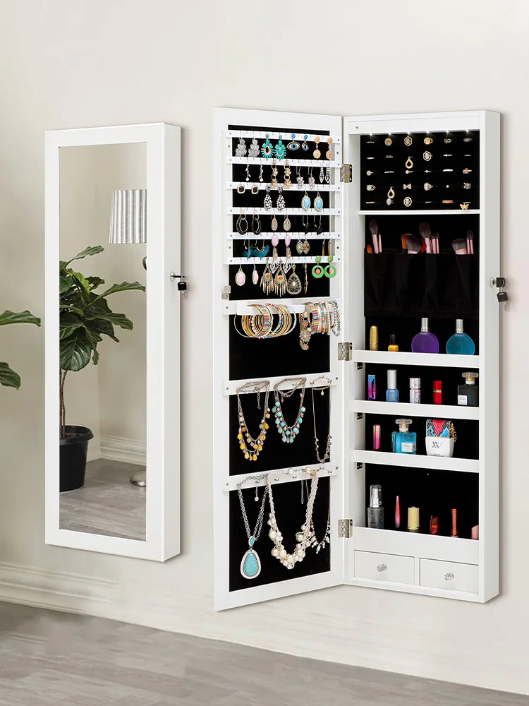 household makeup and accessories cabinet, integrated storage for girls, bedroom, simple and modern hanging