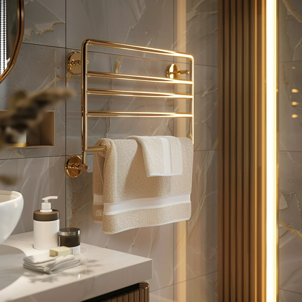 Electric Heated Drying Rack Metal Towel Rack Electric Towel Radiator Wall Mounted Towel Rack