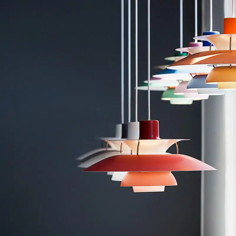 Nordic Danish Designer LED Pendant Light, Lâmpada do teto, Sala de estar, Sala de jantar, Escritório, Mesas, Quarto, Home Decor, Pendurado Fixture