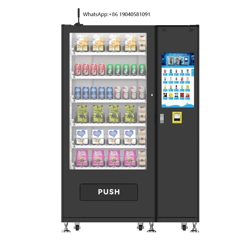 Automatic Snack and Drink Vending Machine Cashless Payment Touch Screen Smart Retail Solution for Global Market