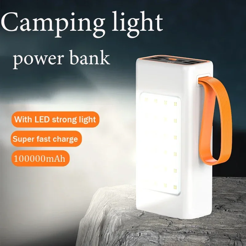 Brand New Power Bank 100000mAh PD High Capacity 120W Fast Charger Power Bank for IPhone Laptop Battery LED Flashlight Camping