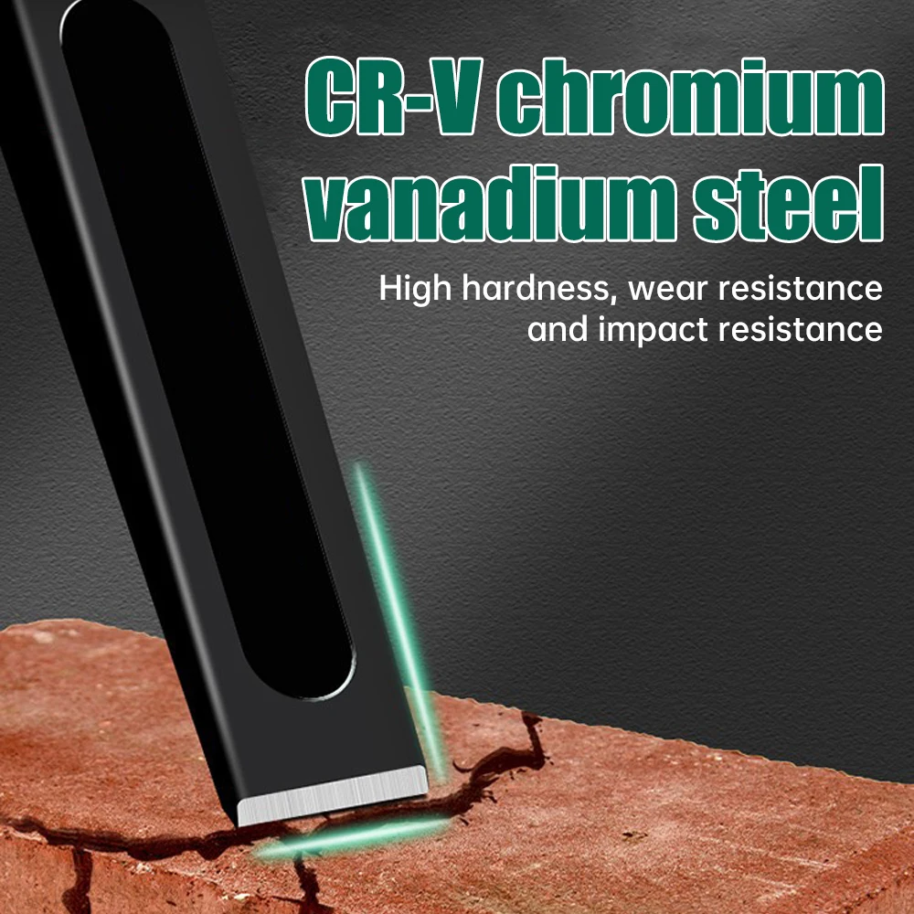 Chrome Vanadium Steel Flat Chisel Construction Site Cement Brick Concrete Concrete Engraving Cutting Tool With Hand Guard